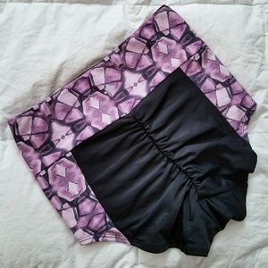 Color Block Bubblegum High Waisted Short